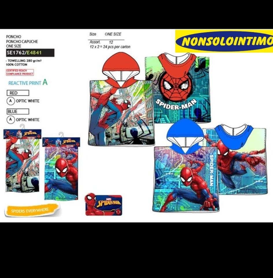 poncho di Unicorno B Poncho per bambini con mantello mantello da bagno per bambini poncho di pattuglia poncho di Spiderman 