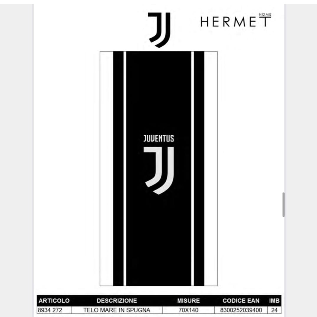 Juventus Juve ufficiale 90x170 cm spugna di cotone Z005 Telo mare F.C